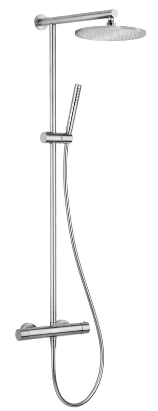 LIVING SPA Duschsäule RB 300mm rund Stabhandbrause Edelstahl