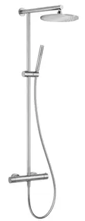 LIVING SPA Duschsäule RB 300mm rund Stabhandbrause Edelstahl