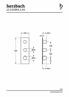 LOGIC XL 2 Thermostat-Farbset 1 Blende eckig 3 Griffe rund Chrom – Bild 2