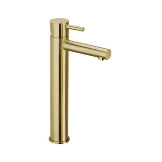 DESIGN iX PVD WT-Einlochbatt. XL-Size Schaft ohne Ablauf Brass Steel