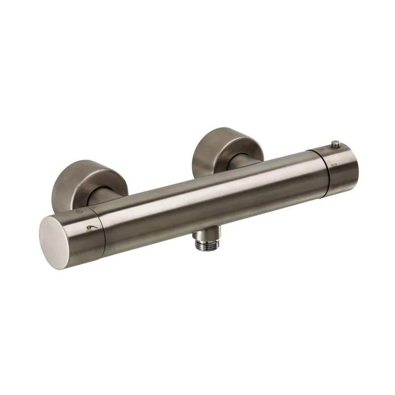 LIVING Thermostat-Brausebatterie Aufputz Edelstahl