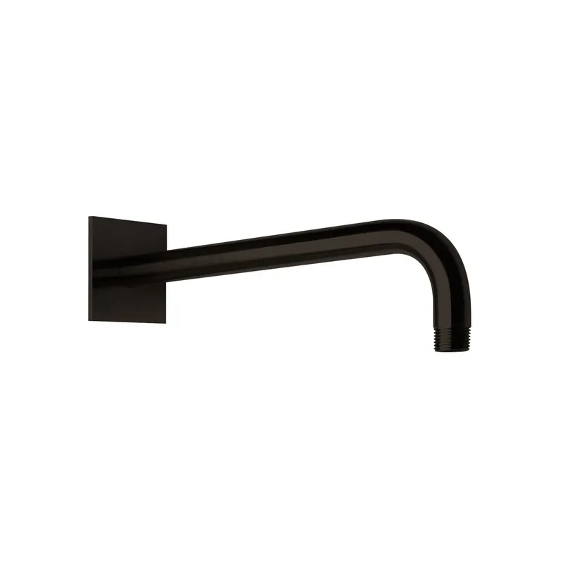 LIVING SPA Wandarm 350mm 70 eckig gewinkelt Black Steel