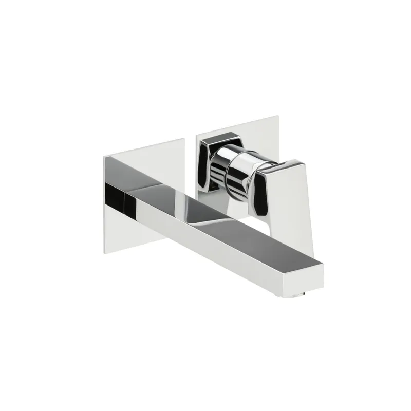 NEO CASTELL Waschtisch-Wandbatterie Farbset 210mm 2 Blenden Chrom
