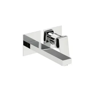 NEO CASTELL Waschtisch-Wandbatterie Farbset 210mm 2 Blenden Chrom