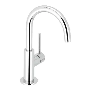 DEEP Waschtisch-Einlochbatterie Slim M-Size Griff seitl. ohne Ablauf Chrom