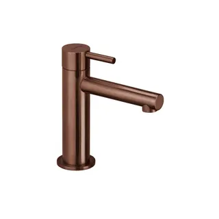 DESIGN iX PVD WT-Einlochbatt. S-Size ohne Ablauf Copper Steel