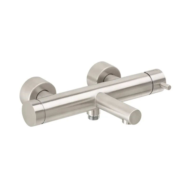 DESIGN iX Wannenbatterie Aufputz Edelstahl