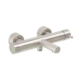 DESIGN iX Wannenbatterie Aufputz Edelstahl