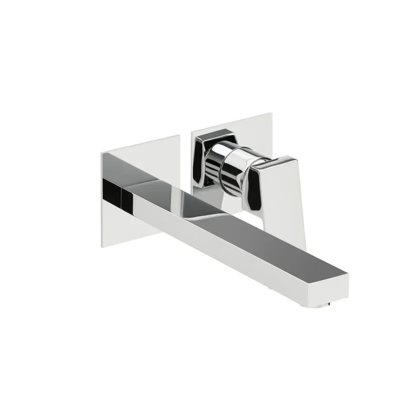 NEO CASTELL Waschtisch-Wandbatterie Farbset 240mm 2 Blenden Chrom