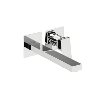 NEO CASTELL Waschtisch-Wandbatterie Farbset 240mm 2 Blenden Chrom