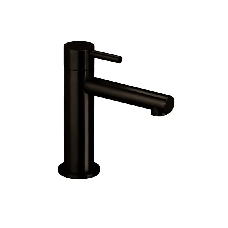 DESIGN iX PVD Waschtisch-Einlochbatt. S-Size ohne Ablauf Black Steel
