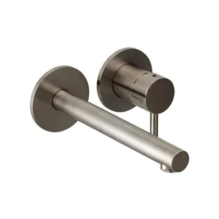 DESIGN iX Waschtisch-Wandbatterie Farbset 210mm Edelstahl