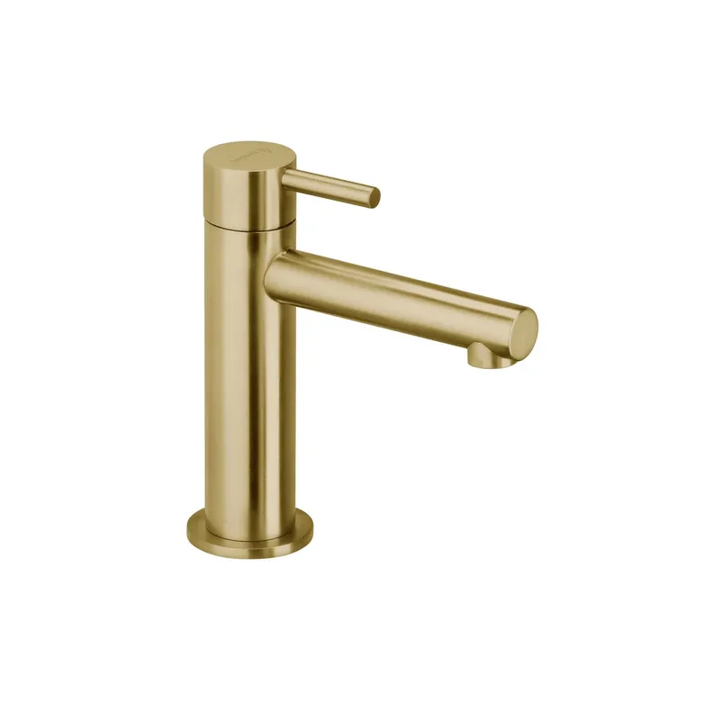 DESIGN iX PVD Waschtisch-Einlochbatt. S-Size ohne Ablauf Brass Steel