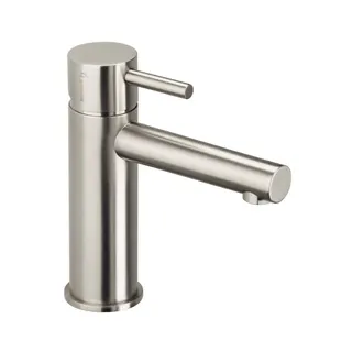 DESIGN iX WT-Einlochbatterie M-Size mit Ablauf Edelstahl