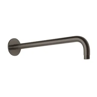 LIVING SPA Wandarm 450mm 70 rund gewinkelt Black Steel