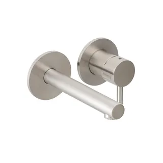 DESIGN iX Waschtisch-Wandbatterie Farbset 160mm Edelstahl