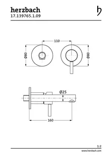 DESIGN iX Waschtisch-Wandbatterie Farbset 160mm Edelstahl – Bild 2