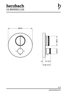 LIVING PUSH Thermostat-Farbset 2 Verbraucher rund rund Chrom – Bild 2