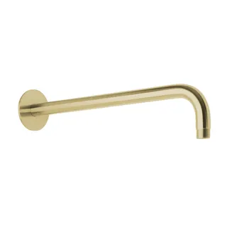 LIVING SPA Wandarm 450mm 70 rund gewinkelt Brass Steel