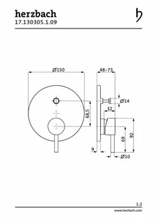 DESIGN iX Wannenbatterie Farbset Blende rund Edelstahl – Bild 2