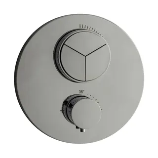 LIVING PUSH Thermostat-Farbset 3 Verbraucher rund rund Chrom
