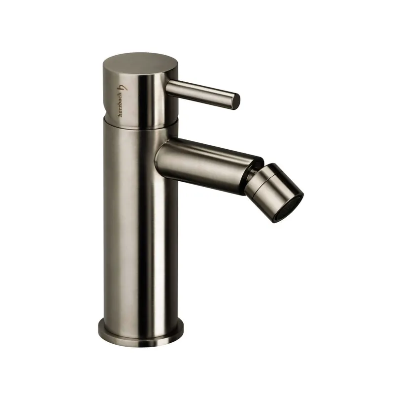 DESIGN iX Bidet-Einlochbatterie mit Ablauf Edelstahl