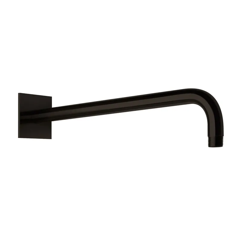 LIVING SPA Wandarm 450mm 70 eckig gewinkelt Black Steel
