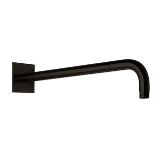 LIVING SPA Wandarm 450mm 70 eckig gewinkelt Black Steel