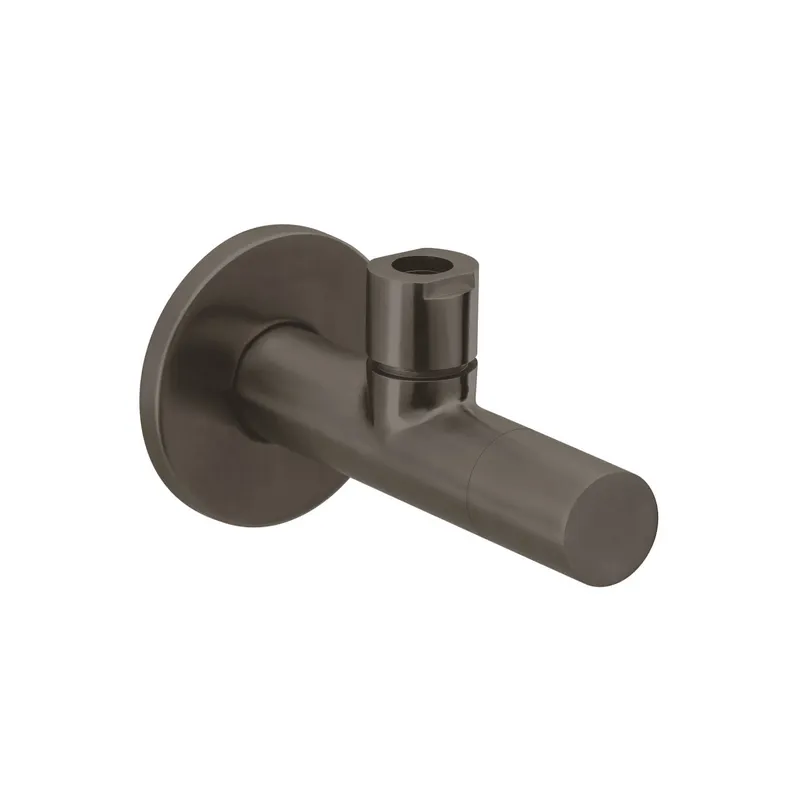 LIVING Eckventil rund Black Steel