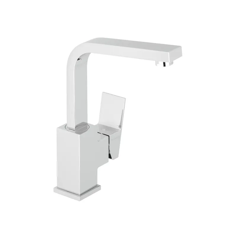 NEO CASTELL Waschtisch-Einlochbatterie L-Size Griff seitl. mit Ablauf Chrom