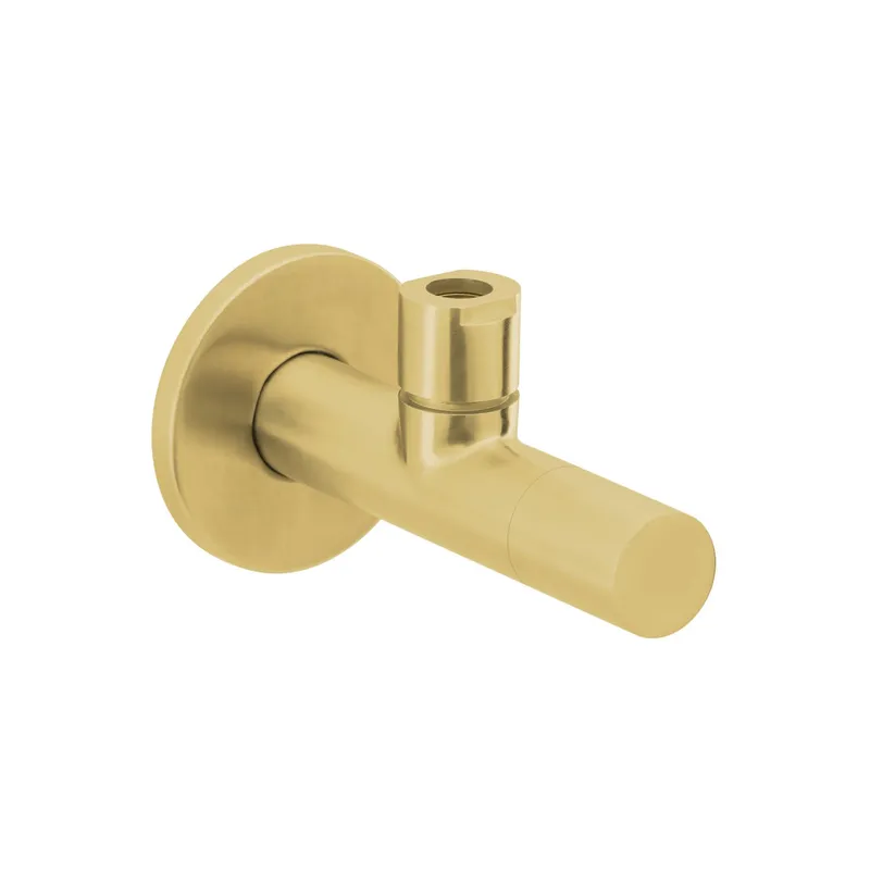 LIVING Eckventil rund Brass Steel