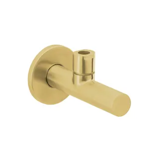 LIVING Eckventil rund Brass Steel