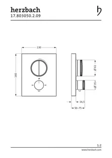 LIVING PUSH Thermostat-Farbset 2 Verbraucher eckig rund Edelstahl – Bild 2