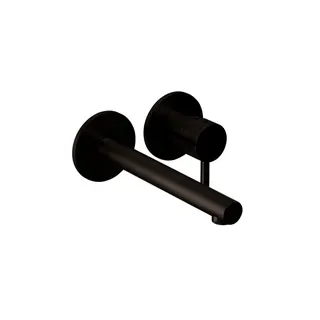 DESIGN iX PVD Waschtisch-Wandbatterie Farbset 210mm Black Steel