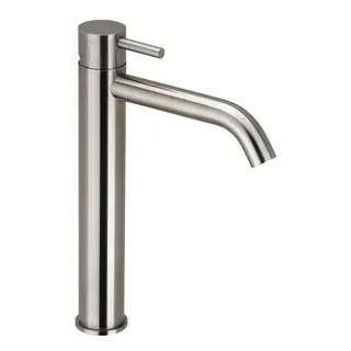 DEEP iX Waschtisch-Einlochbatterie XL-Size 45mm ohne Ablauf Edelstahl