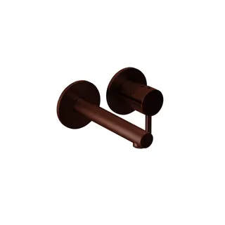 DESIGN iX PVD Waschtisch-Wandbatterie Farbset 160mm Copper Steel