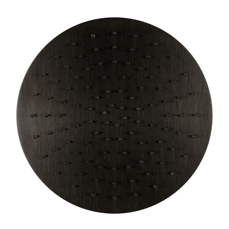 LIVING SPA Regenbrause 300mm Black Steel
