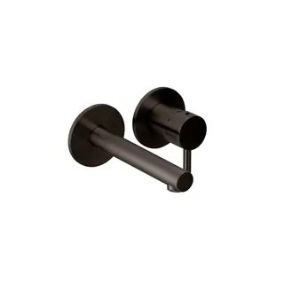 DESIGN iX PVD Waschtisch-Wandbatterie Farbset 160mm Black Steel