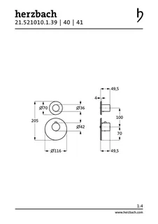 LOGIC XL 1 Thermostat-Farbset 2 Blenden/Griffe rund Copper Steel – Bild 2