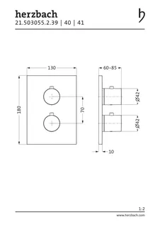 LIVING Thermostat-Farbset 3 Verbraucher eckig rund Copper Steel – Bild 2