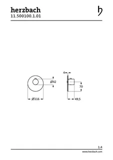 LOGIC XL Vario Thermostat-Farbset Blende rund Griff rund Chrom – Bild 2