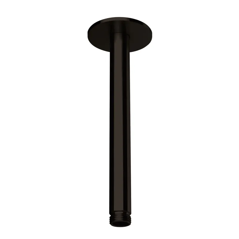 LIVING SPA Deckenarm 200mm 70 rund Black Steel