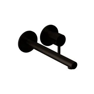 DESIGN iX PVD Waschtisch-Wandbatterie Farbset 240mm Black Steel