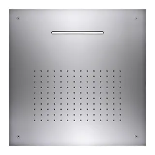 LIVING SPA Deckeneinbau-Regenbrause 500x500mm Regen/Schwall poliert