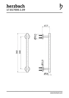 LIVING Wannengriff 300mm Edelstahl – Bild 2