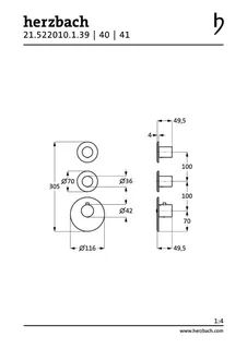 LOGIC XL 2 Thermostat-Farbset 3 Blenden/Griffe rund Black Steel – Bild 2