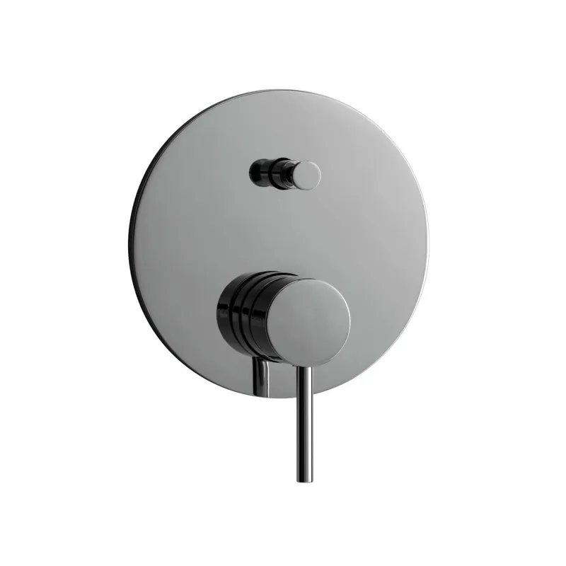 NANO Wannenbatterie Farbset Blende rund Chrom