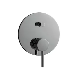 NANO Wannenbatterie Farbset Blende rund Chrom