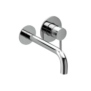 NANO Waschtisch-Wandbatterie Farbset 210mm 2 Blenden Chrom