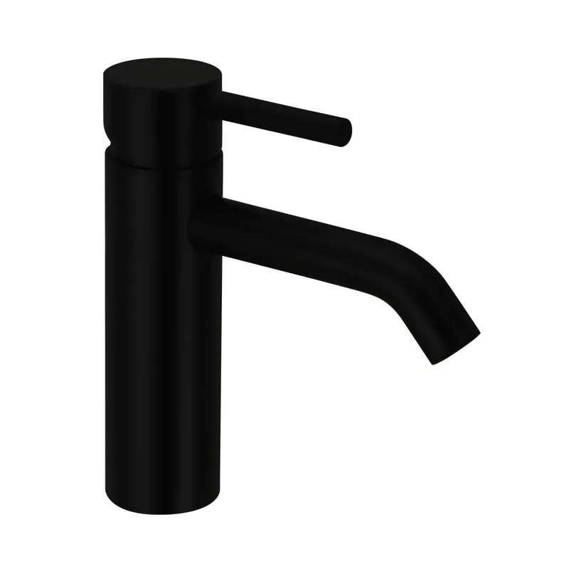 DEEP BLACK Waschtisch-Einlochbatterie M-Size 130mm ohne Ablauf Schwarz matt